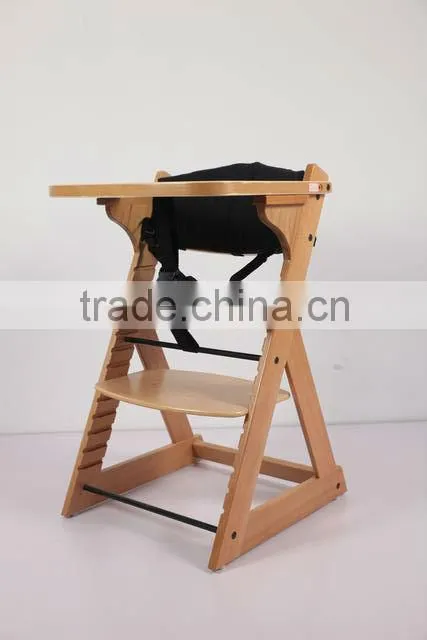 Wooden baby high dining chair