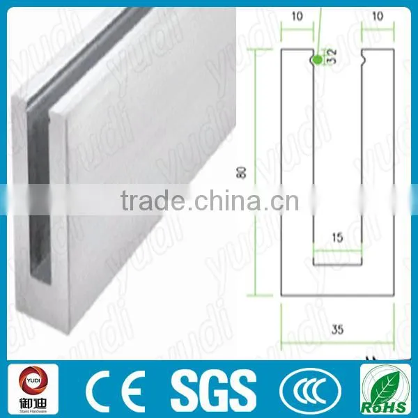 modern exterior used aluminum u base channel shoe glass balustrade