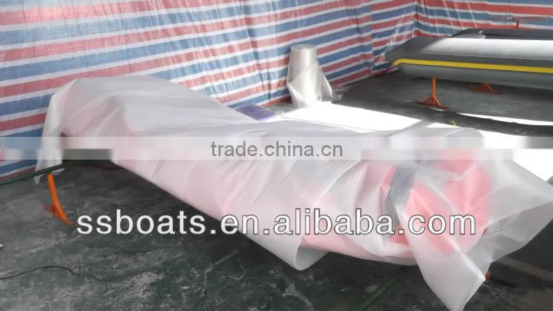 Sunshine rigid hull fiberglass inflatable fishing boat