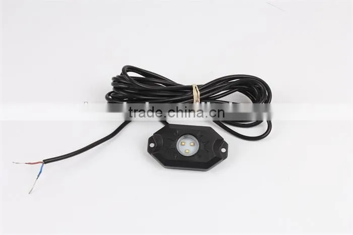 Newest best 9w led rock light RGB truck light 6000k offroad led road light for UTV