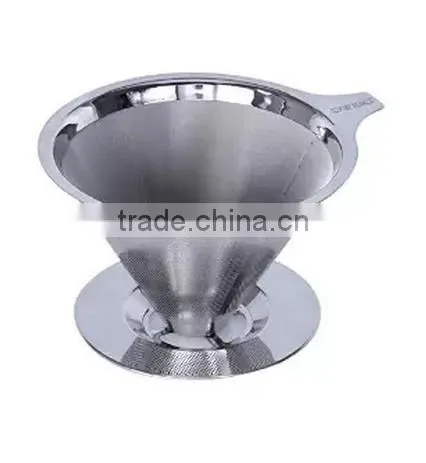 Pour over filter clever drippers 304 stainless steel metal coffee dripper