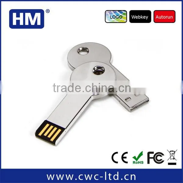 bulk cheap logo solution metal key shape usb flash drives promotion gift mini usb flash drives