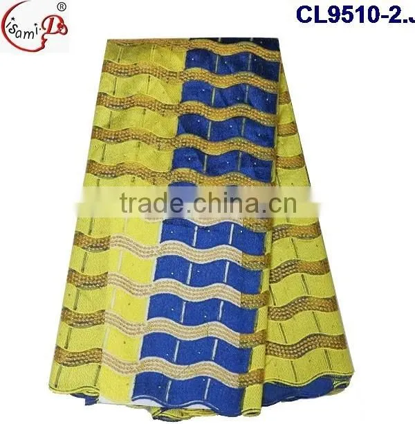CL9510 Muti color african french lace high quality african embroidery tulle lace fabric
