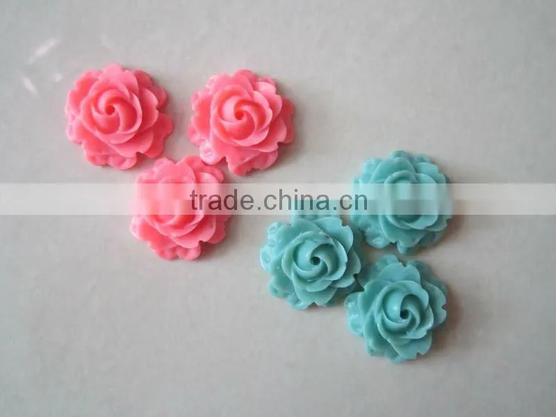 Flat Back Resin Flower Cabochons, Resin Flower, Resin Cameo