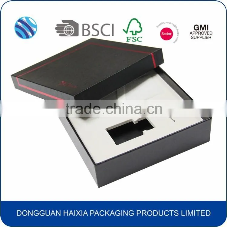 High Quality Competitive Price Custom Black Paper Gift Pen Box