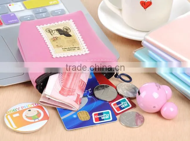 Korean design square shape silicone coin bag