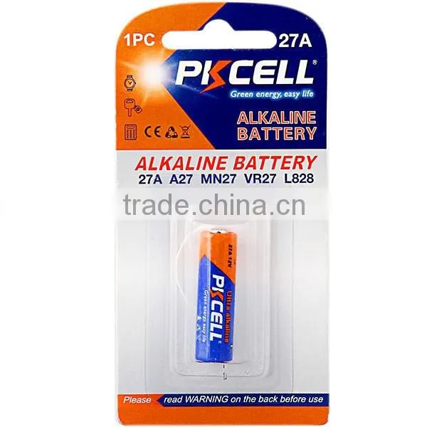 Shenzhen PKCELL 12v 27a alkaline battery hot sale on alibaba china