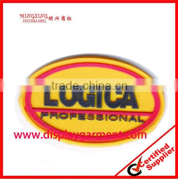 embossed silicone rubber label