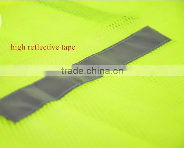 polyester mesh high visibility fluorescence mine safety clothing safety protection