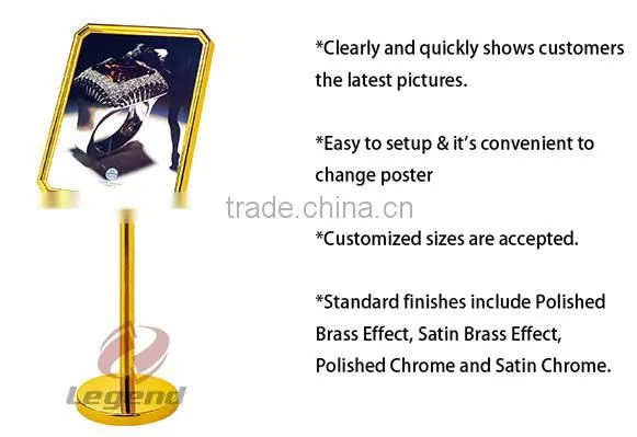China suppliers Menu Display Stand