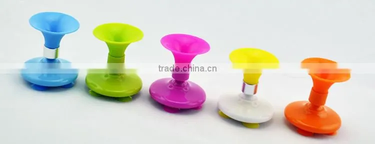 Cheapst silicon mini universal speaker shape mobile phone holder