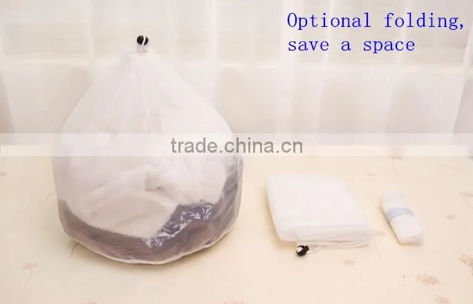 YIWU RODA 100%polyester fine mesh durable draw string washing bag