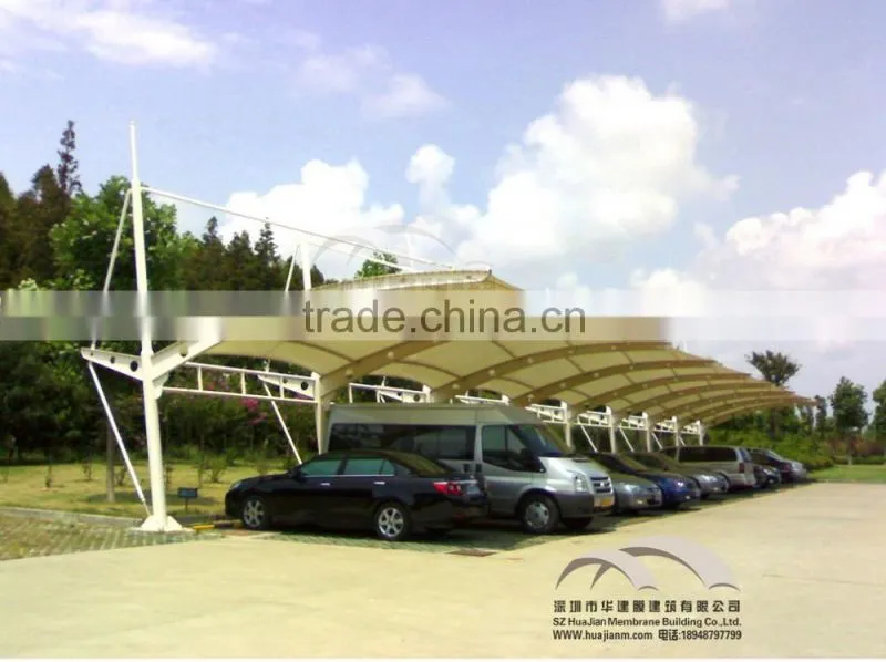 Modelling diversity new membrane structure Parking Shed ETFE PTFE