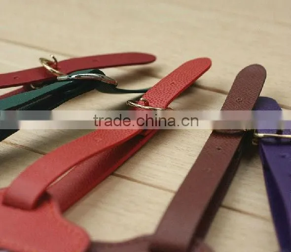 china cheap custom leather travel luggage tag,custom PU leather luggage tag for trip
