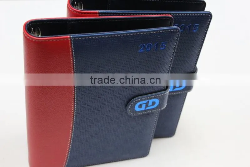 fashional loose-leaf pu leather notebook ,loose-leaf leather notebook cover