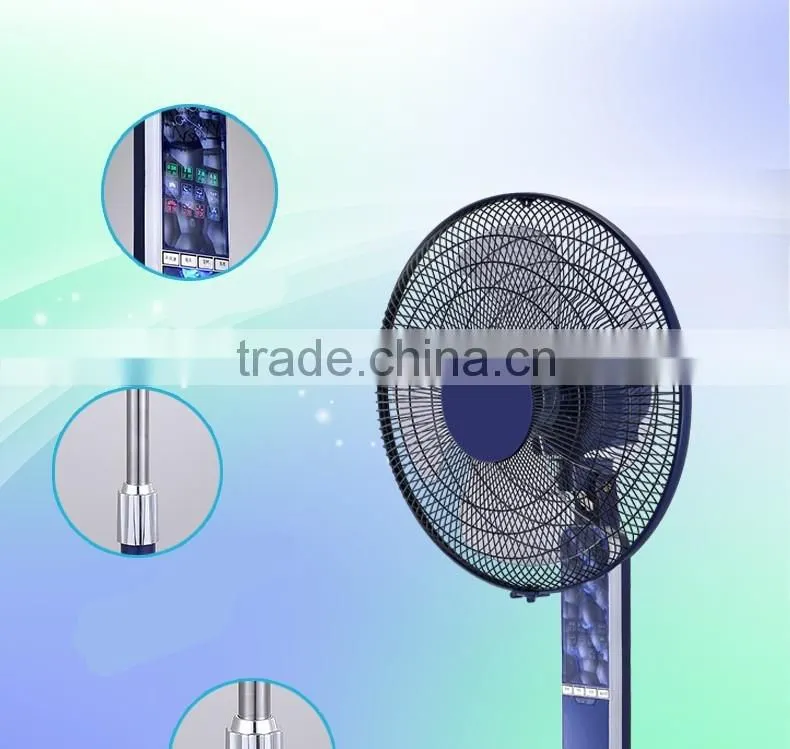 ABS 16 inch stand fan with remote control LED light