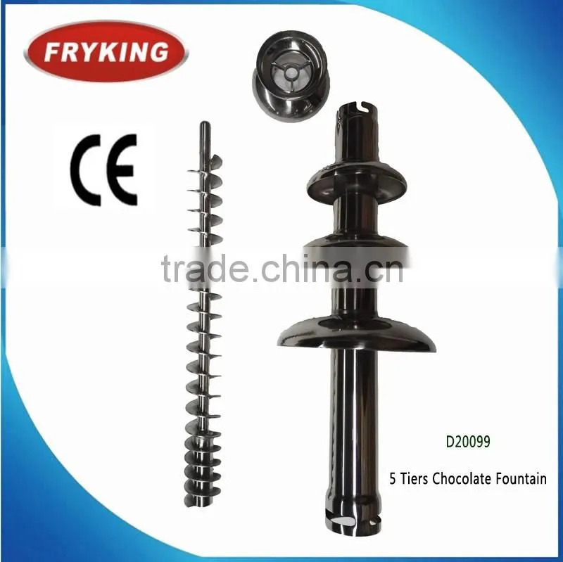 Full Stainless Steel body 5 Tiers Chocolate Fountain For Party