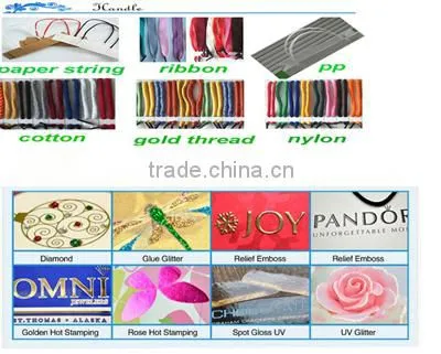 Luxury Gloss Lamination Finish Colorful Paper Bags Shopping Bag
