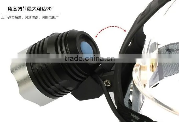 A-OK Hot sell 10W 3000lumens CR EE XM-L2 T6 waterproof led head lamp, High power rechargeable headlight
