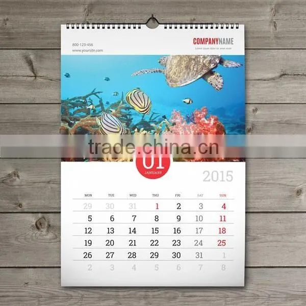 Custom 2017 Yearly/Monthly Calendar Desk and Wall Calendar Printing