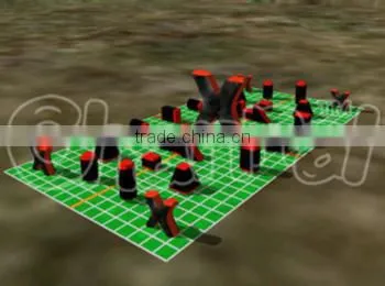 Commercial inflatable paintball obstacle field/area, inflatable paintball bunkers