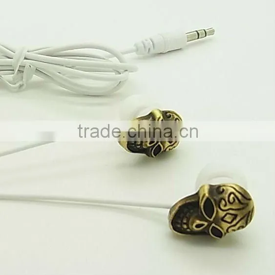 ULDUM wholesale cute earphones fashionable earphones skull earphones