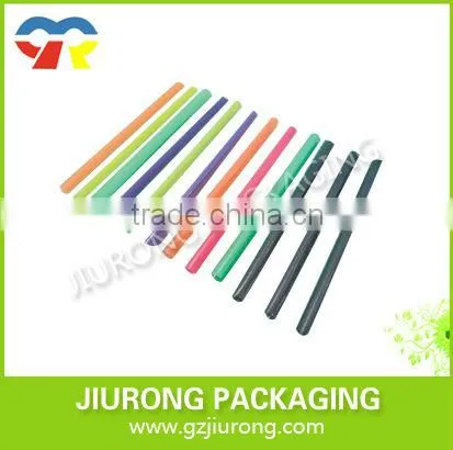 disposable solid crazy folding art plastic drinking straw