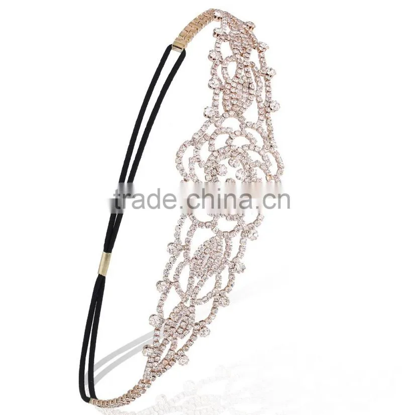 Girl Gorgeous Retro Beads Crystal Rhinestone Headband Hair Band Hot
