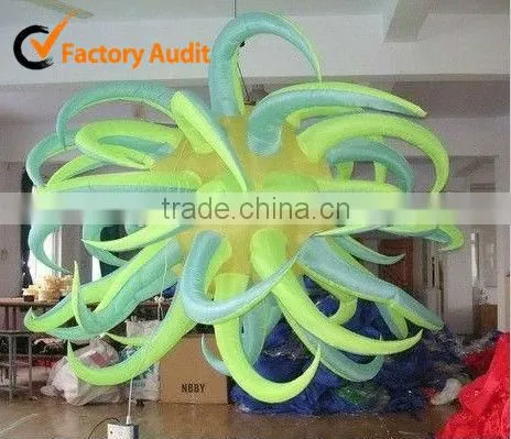 8/9/10/12 ft led illumiminated inflatable octopus decoration for wedding