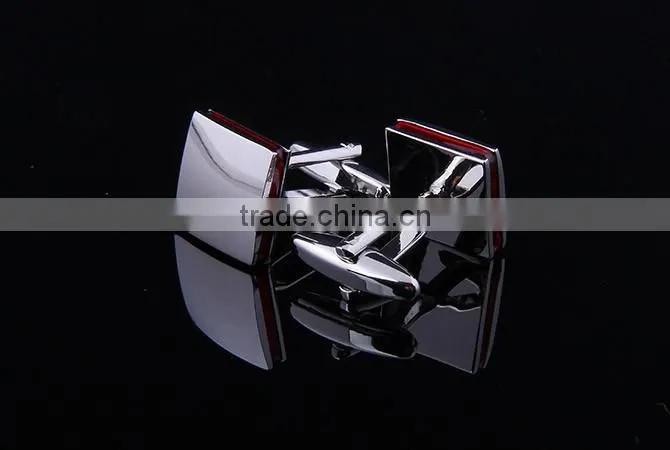Splice Cufflink,Red Enamel Cufflink