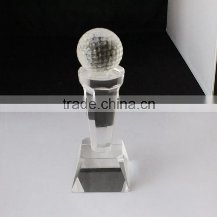 Wholesale new design ball crystal trophy for tabie decoration