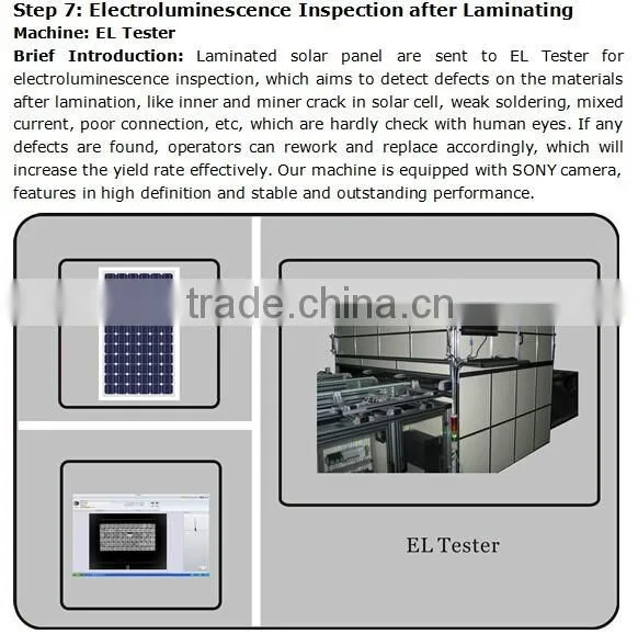 100MW one-site service turn-key solution for automatic solar panel production line