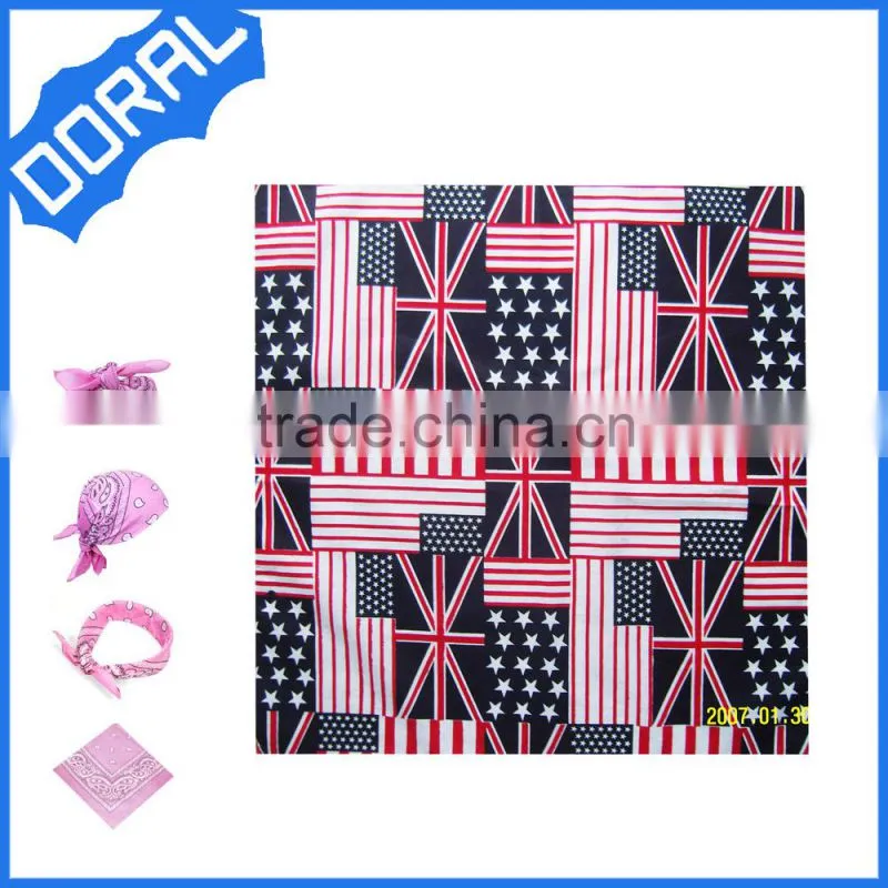Customized Design your own logo Square Cotton Bandana