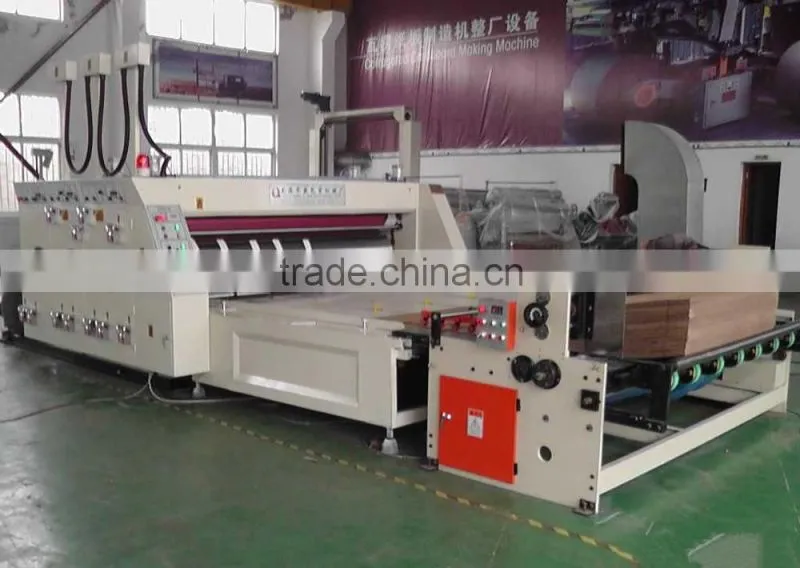 Paper feeding machine for water-ink printing&slotting machine