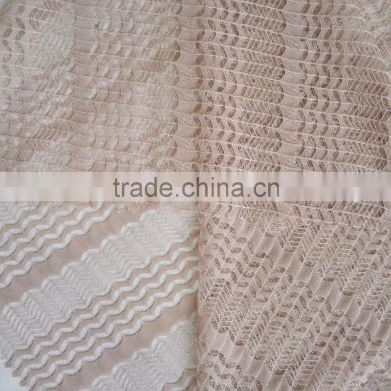 Wholesale new design 79/21 nylon spandex wheatear patern jacquard fabric, fashion garments jacquard fabric
