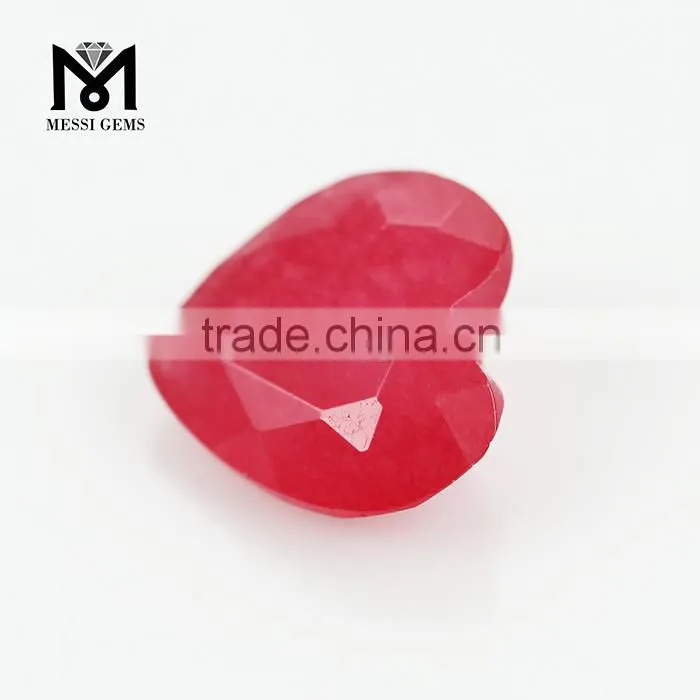 Loose Gemstone Sparkling Natural Unheated Red Heart Natural Gemstone