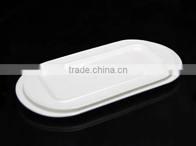 H8392 white porcelain 8 to 15 inch oem oval rectangular dinner plate