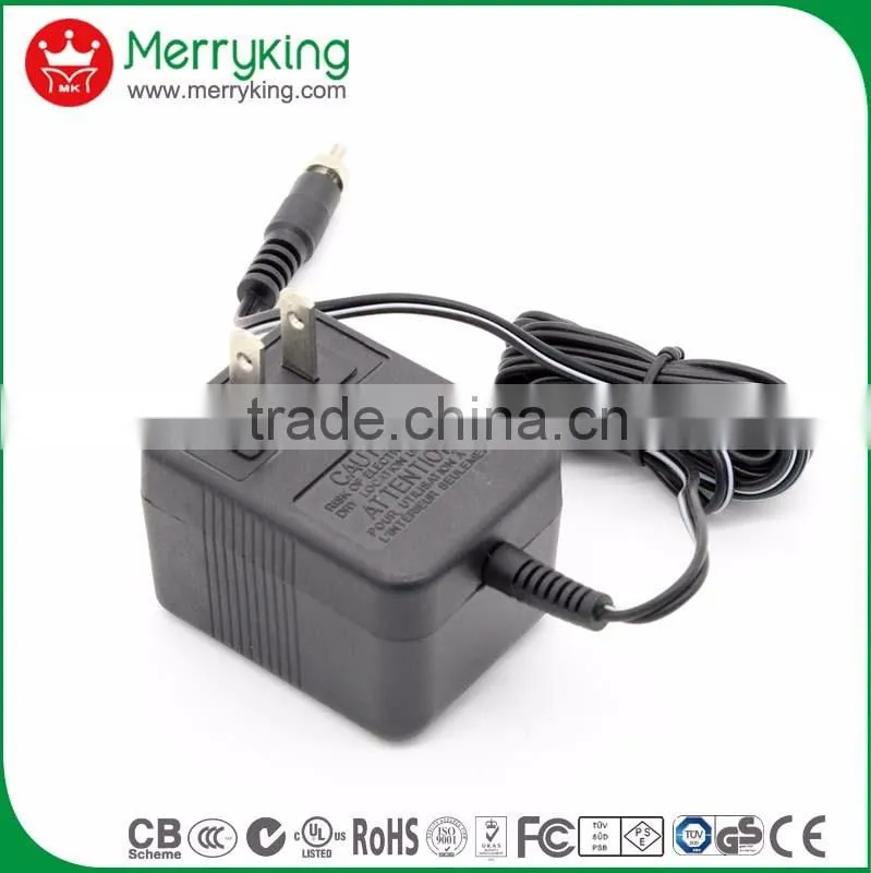 voltage stability 12vac 6vac 5vac linear power supply with 180cm cable