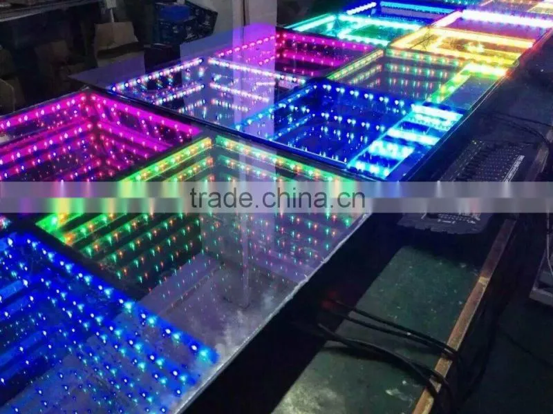 Newest Popular LED Rechangeable Glass Dance Floor Tile