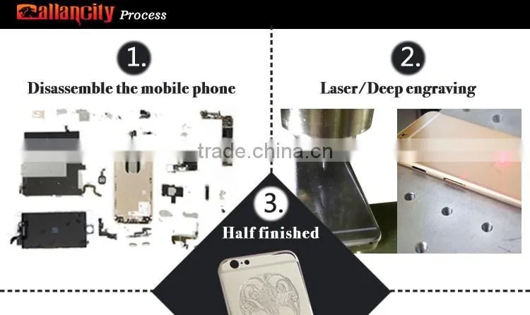 Gold 24K Limited Edition Frame Plated Back Housing for iPhone 6s