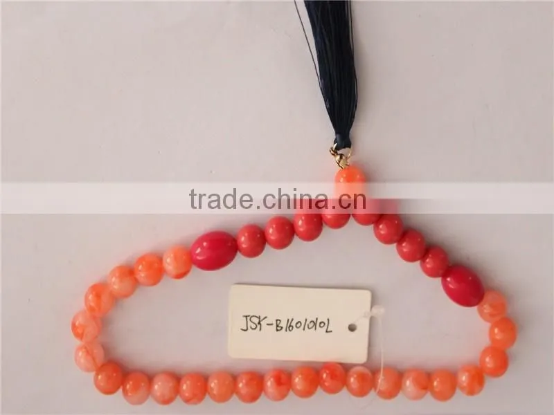 China Factory Stock Cheap Jewellery Women Necklace Arylic Bead Necklace
