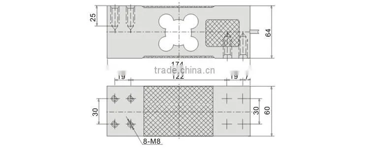 GPB147 150kg Electronic Floor Scales Load cell