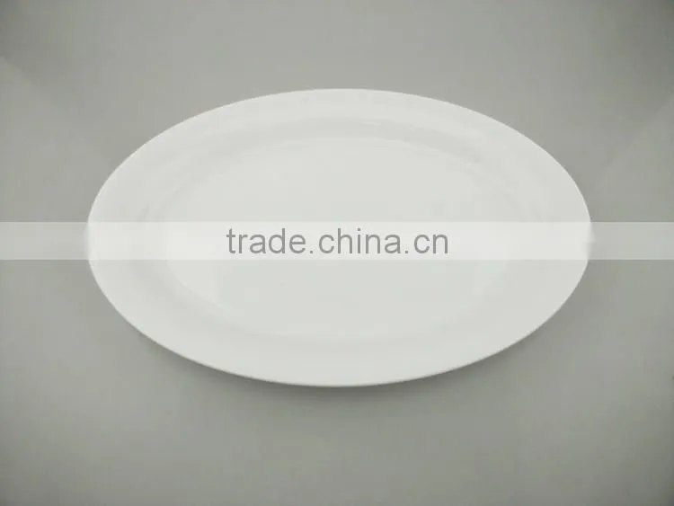Oval Shape Plastic Plate For BBQ