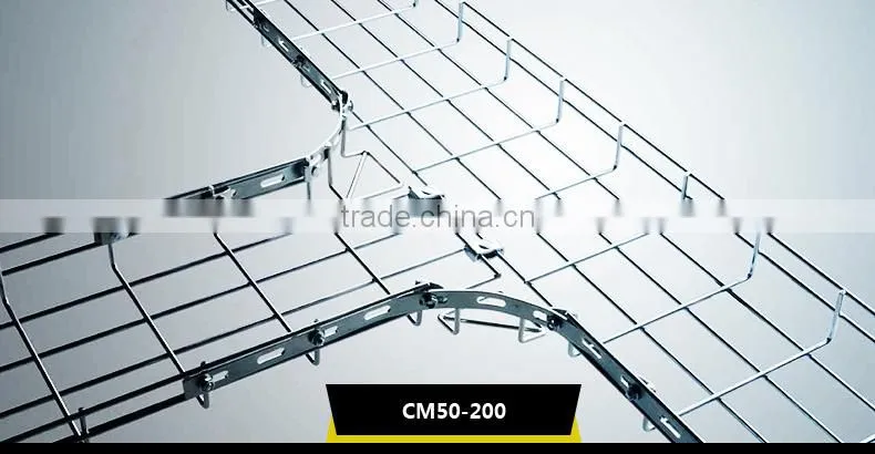 Electro Galvanized Wire Mesh Cable Tray with CU CUL CE Certificated