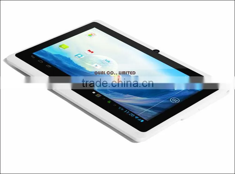 7 inch Real 1800mah Battery tablet computers Q88 Dual Core 512M 4G with latest Android 4.4