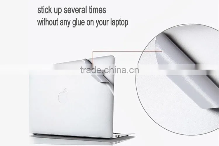Wholesale custom waterproof adhesive protective laptop sticker for macbook pro 15 retina