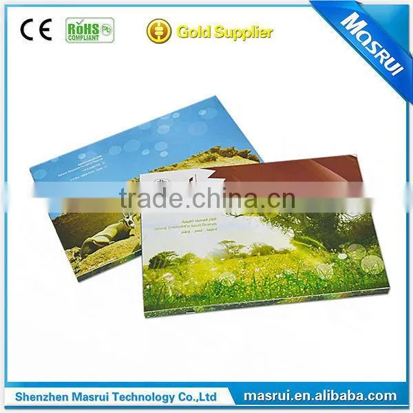 Hot Selling 7 inch lcd screen video brochure video greeting card lcd greeting card