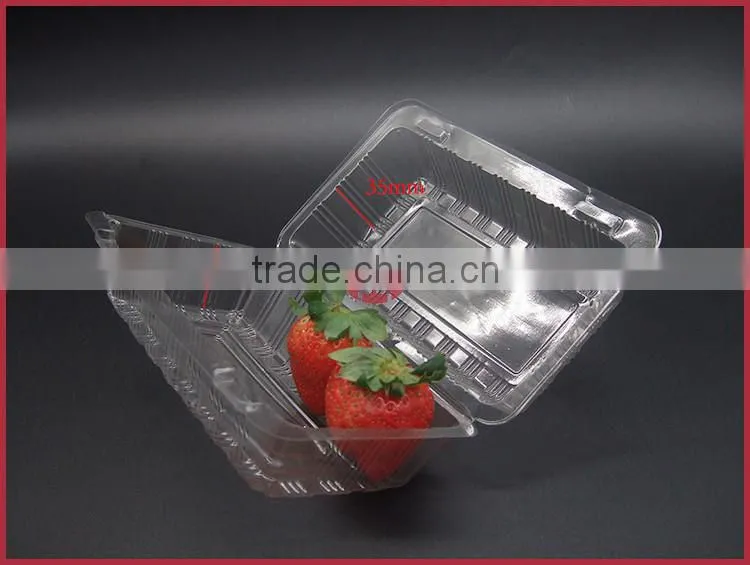 Disposable Plastic BOPS Food Packaging Box for Fresh Fruit Cake Pie,etc.