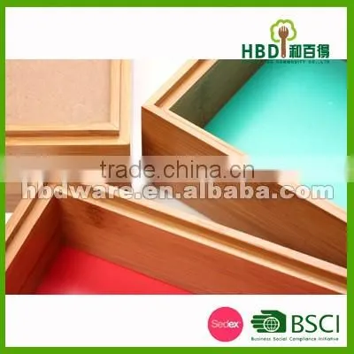 High quality bamboo Wood organizer,wood store tray