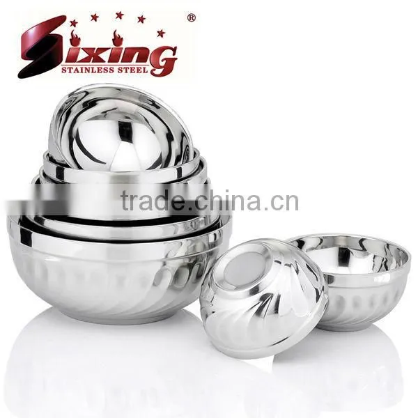 Stainless Steel Double Layers Lily Bowl
